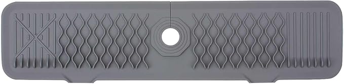 Faucet Mat for Kitchen Sink Silicone Sink Splash Guard 5° Slope Faucet Draining - Image 2