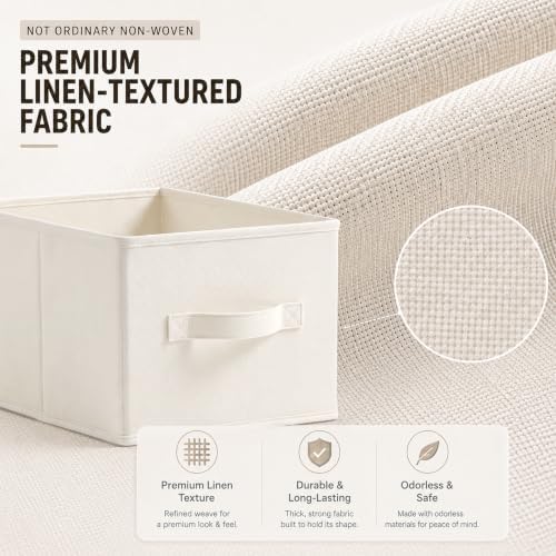 3-Pack Closet Storage Bins, Foldable Fabric Storage Baskets - Image 3