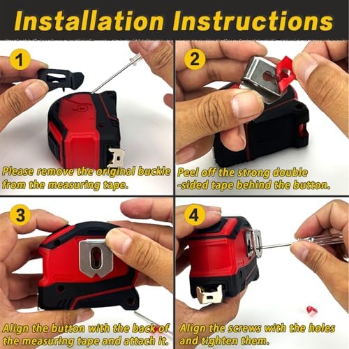 Tape Measure Holder, Quick Draw Tape Measure Holster, Tape Measure Belt Clip - Image 5
