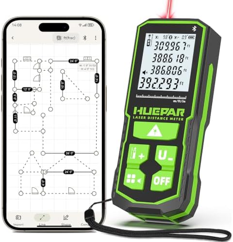 395FT Bluetooth Laser Measuring Tool by Huepar