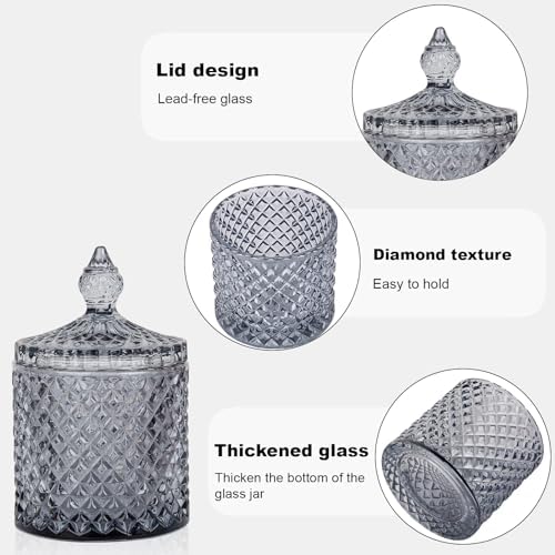2 Pack Qtip Holder Apothecary Jars - Image 4