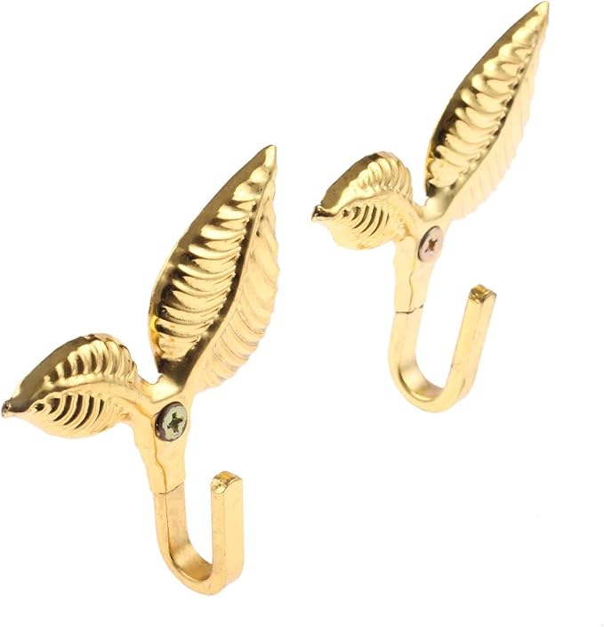 2Pcs Curtain Holdbacks Tieback Hooks Multifunctional Wall Hook Gold Vintage - Image 2