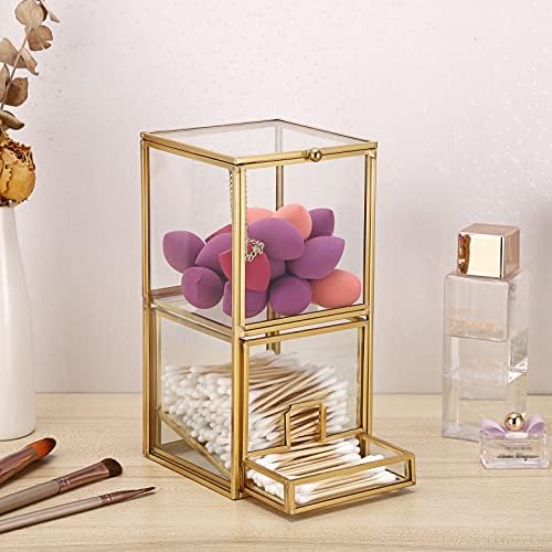 Hipiwe Gold Glass Qtip Holder - Image 7