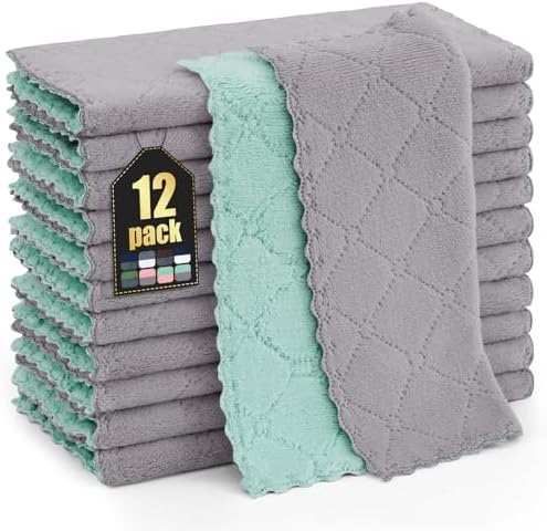 Homaxy 12 Pack Super Soft Dish Cloths by Homaxy
