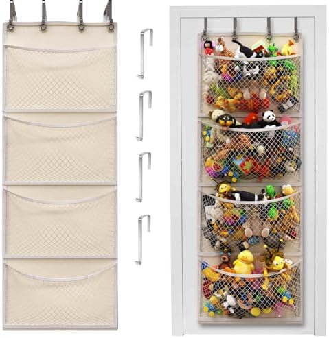 Honeyera The Original Storage for Stuffed Animals, Over Door Organizer for by Honeyera