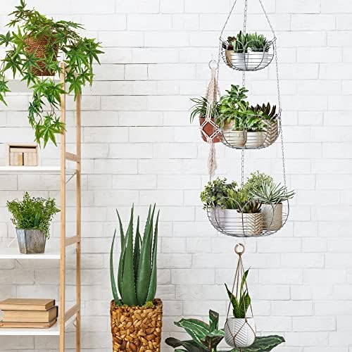 Simple Houseware Modern 3-Tier Hanging Fruit Basket - Image 3
