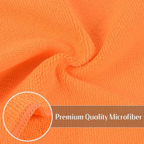 SINLAND Microfiber Rag Cleaning Cloth Kitchen Dish Cloths 12x12inch 12 Pack - Image 3
