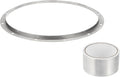 PATIKIL 18 Inch Duct Connector Flange, Metal Straight Pipe Exhaust Flange Duct Mounting Plate for Heating Cooling Ventilation HVAC System, 304 Stainless Steel