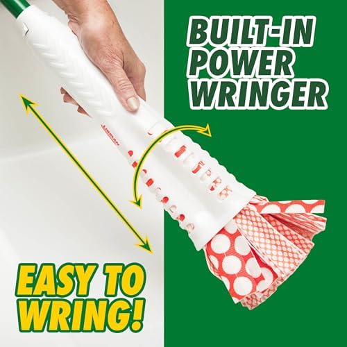 Libman Wonder Mop with 3 Refills, Self-Wringing Microfiber Floor Mop - Image 4