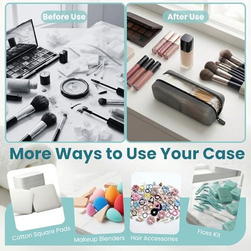 Cotton Pad Swab Travel Case, 2-in-1 Waterproof Organizer - Image 6