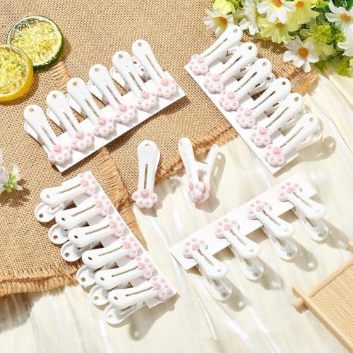24Pcs Cute Paw Print Plastic Clothespins - Image 5