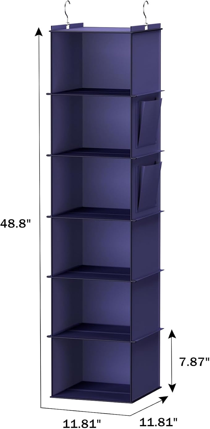 YOUDENOVA Hanging Closet Organizer and Storage, Clothes Organizer - Image 3