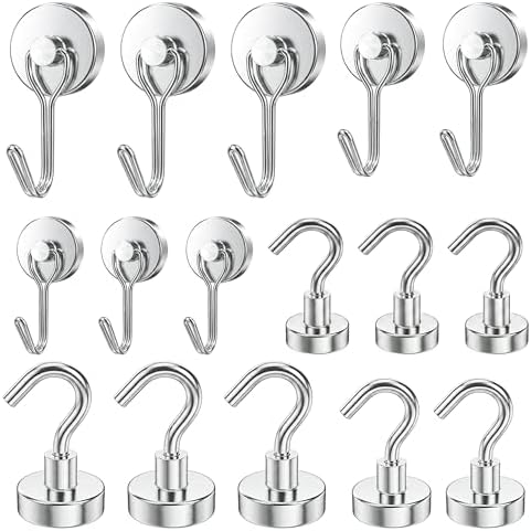 Mixed Sizes Magnetic Hooks, 2026 Cruise Cabin Ship Essentials Heavy Duty Strong by Tiergrade