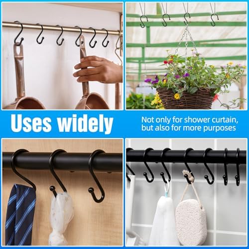 Shower Curtain Hooks, Metal Shower Hooks - Image 6
