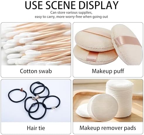 2Pcs Portable Travel Cotton Pad Holder, Bathroom Vanity Organizer - Image 5