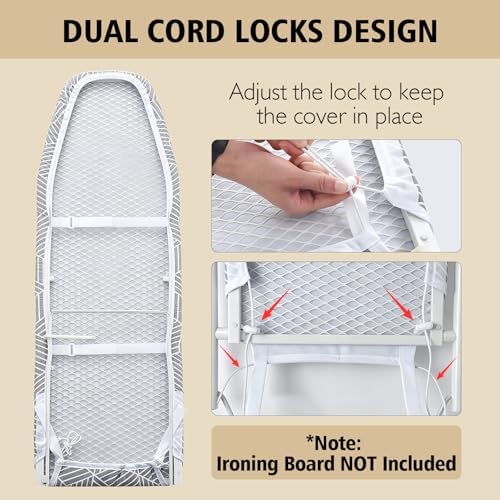 Seiritex Over the Door Ironing Board Cover 13 x 37 inch, Small Iron Board Cover - Image 4