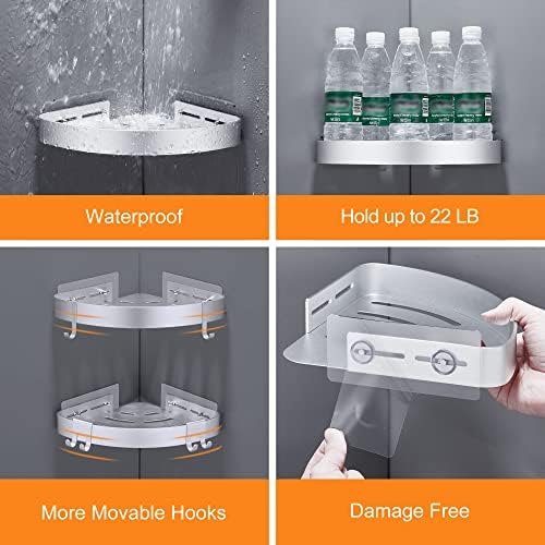 DUFU Adhesive Corner Shower Caddy - Image 3