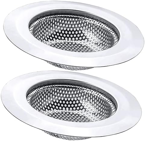 2 Pack 4.5 Inch Stainless Steel Sink Strainer Basket by Lunyi