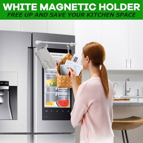 ULIBERMAGNET Magnetic Towel Holder, Magnetic Towel Rail White - Image 4