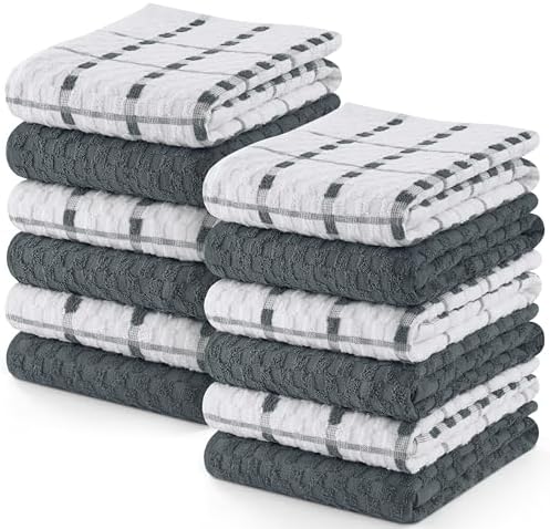 Utopia Towels - Kitchen Towels 12 Pack, 15 x 25 Inches, 100% Ring Spun Cotton by Unknown