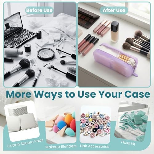 Cotton Pad Swab Travel Case, 2-in-1 Waterproof Organizer - Image 6