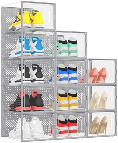 eWonLife Large Shoe Organizer Storage Box by EnjoyWonderfulLife-eWonLife