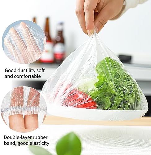 Homelove 100pcs Colorful Plastic Bowl Covers Dish Cover Food Cover, Reusable - Image 6