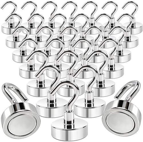 30Pack Magnetic Hooks Heavy Duty, 0.8" Strong Magnet Holder by Unknown
