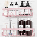YASONIC Shower Caddy Adhesive, Rustproof Shower Organizer, Wall Shower Rack by YASONIC