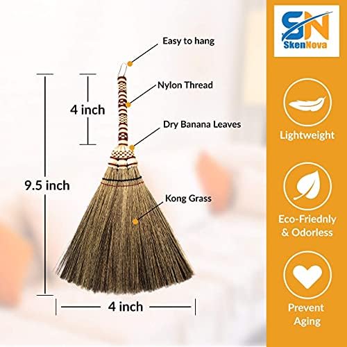 Small Whisk Broom Handheld Brush Whisks Away Dust, Dirt & Debris Brush Head - Image 3