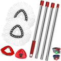 Spin Mop Handle Mop Heads Mop Base Mop Scruby Brush Replacement Sets Combo by GFRED