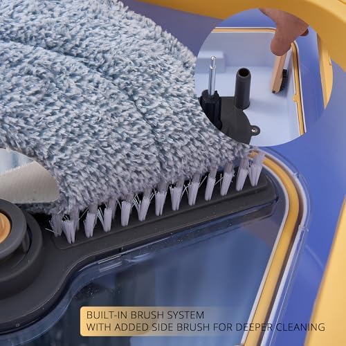 True & Tidy TrueClean Spin Mop 2.0 w/Detachable Bucket & Foldable Mop Head - Image 5