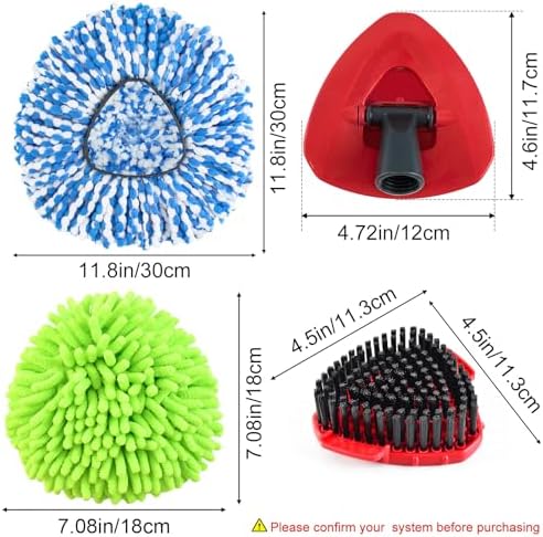 6 Pack Mop Heads Replacements for O Cedar, Spin Mop Replacement Head for OCedar - Image 3