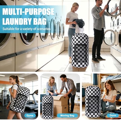 Laundry Bag Backpack, Extra Large Travel Laundry Bag - Image 7