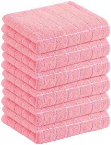 Homaxy 100% Cotton Terry Kitchen Towels, 6 Pack by Homaxy