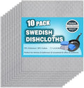 Swedish Dishcloths 10 Pack for Kitchen Washing Dishes by JECOLE