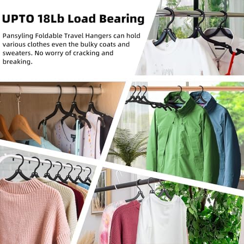 24 Pcs Black Travel Hangers Foldable - Image 3