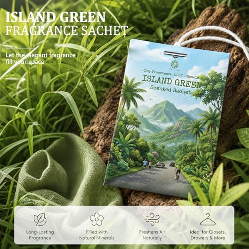 US07-Honolulu Island Green Scented Sachets - Image 5
