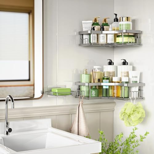 MAXIFFE 3 Pack X-Large Corner Shower Caddy - Image 6