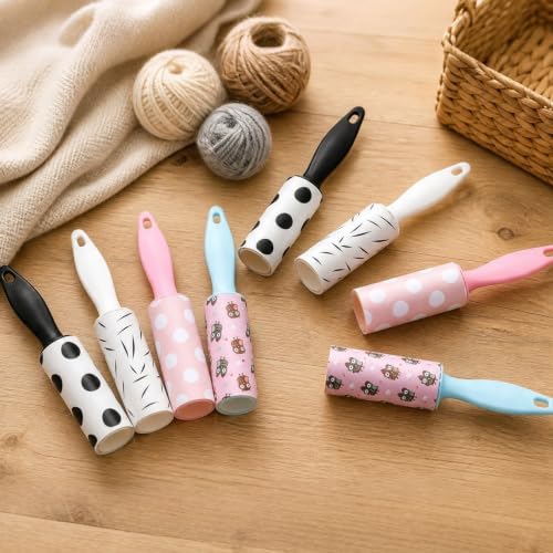 12 Pcs Mini Lint Roller Bulk for Pet Hair and Clothes, 5.9" Small Lint Removers - Image 4
