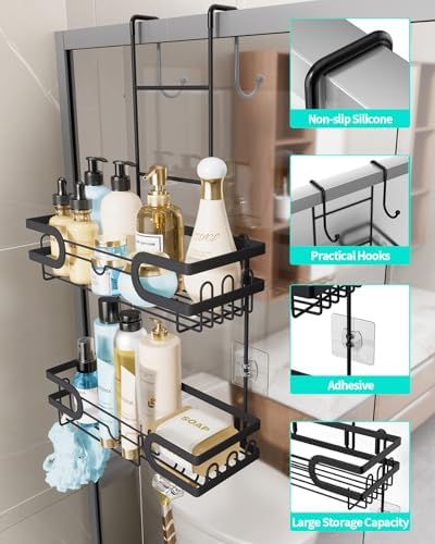 HapiRm Hanging Shower Caddy Over the Door - Image 2
