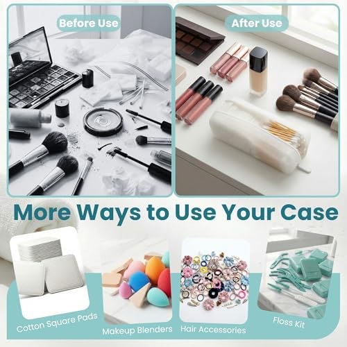 Cotton Pad Swab Travel Case, 2-in-1 Waterproof Organizer - Image 6