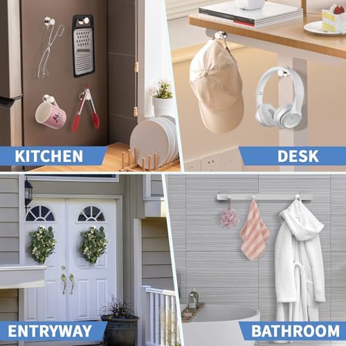 FINDMAG 10 Pack Magnetic Hooks, Strong Magnetic Hooks - Image 6