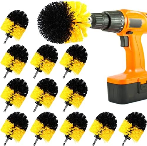 Drill Brush Nylon Drill Brush Attachment Electric Power Scrubber Scrub Brush by Remerry