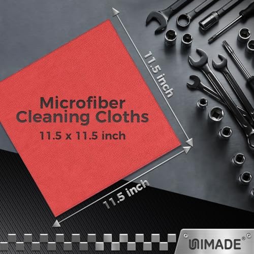 UNIMADE Shop Towel Rag, 200 Pack Reusable Microfiber Cleaning Cloth - Image 3