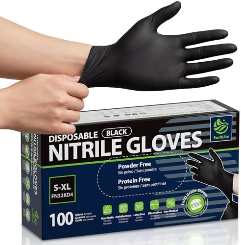 SWIFTLITE Nitrile Gloves Disposable Latex Free by SWIFTLITE