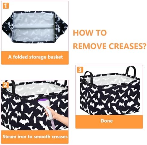 MAIZMZ Halloween Storage Basket Pumpkin Ghost Gift Basket - Image 6