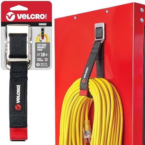 VELCRO Brand Magnetic Storage Strap, Holds 15lbs, Medium 16 in x 1 in by VELCROBrand