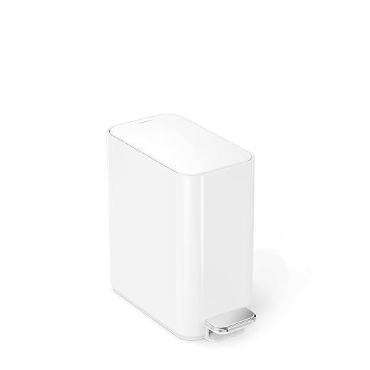 simplehuman Slim Step Can, 5L / 1.3 Gallon Compact Bathroom Trash Can, Liner by Unknown