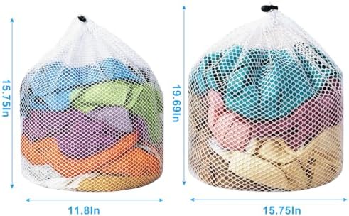 Mesh Laundry Bags, 2 Pack, 30x40cm & 40x50cm - Image 3